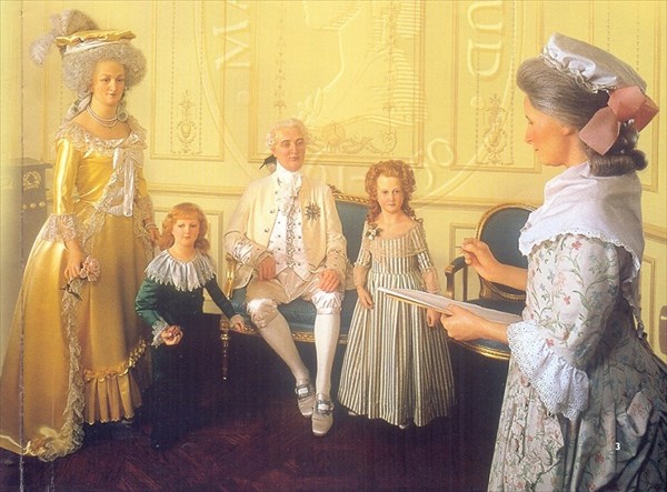 040- Мария Грошольц, Людовик XVI, Мария Антуанетта и королевские